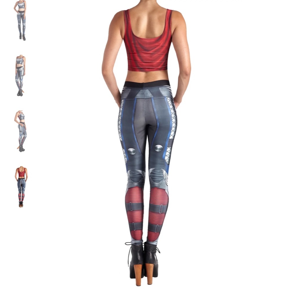 Thor inspired leggings and crop top - Picture 4 of 10